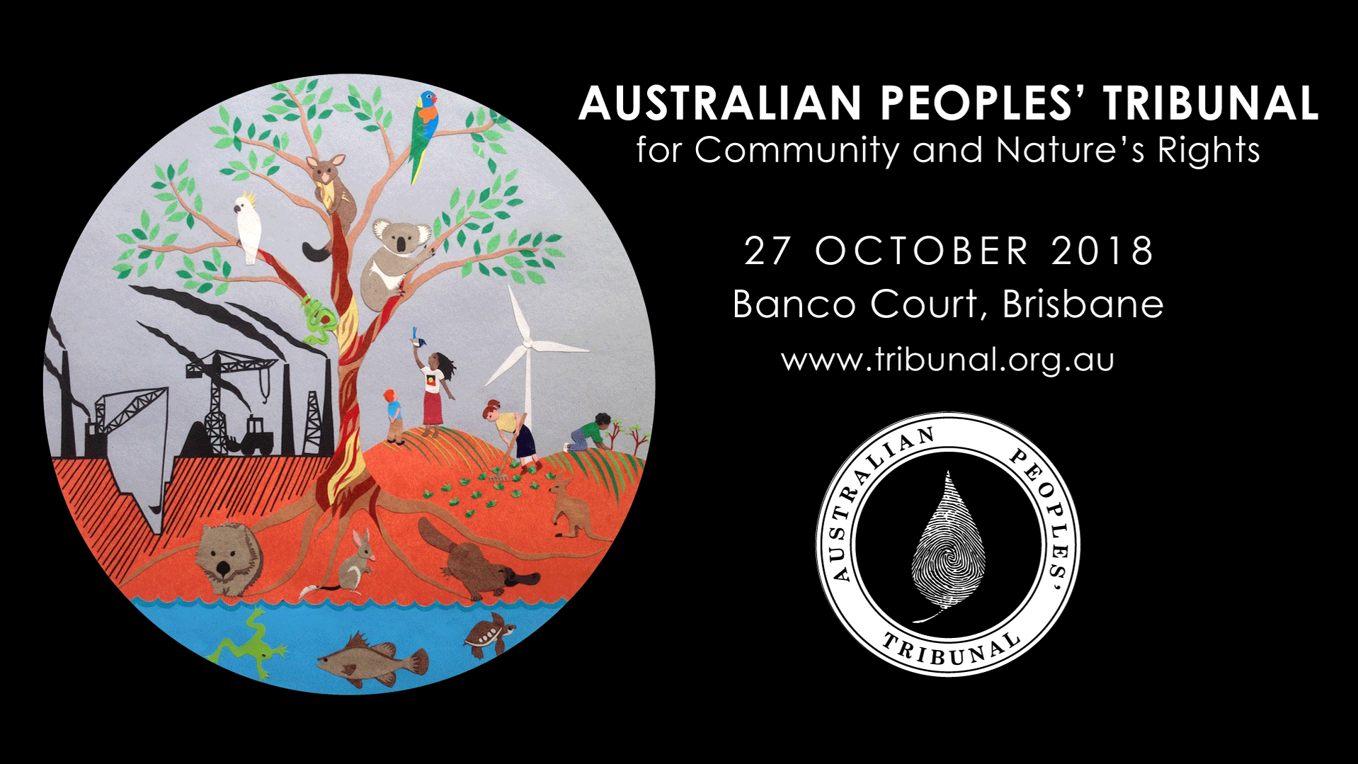 2018 Australian Peoples' Tribunal poster